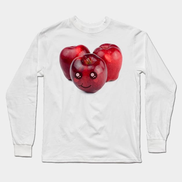 Cute apple 🍎 Long Sleeve T-Shirt by Benlamo